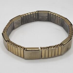 Vintage Major Stainless Magnetic Stretch Link Bracelet Expandable Retro 7in